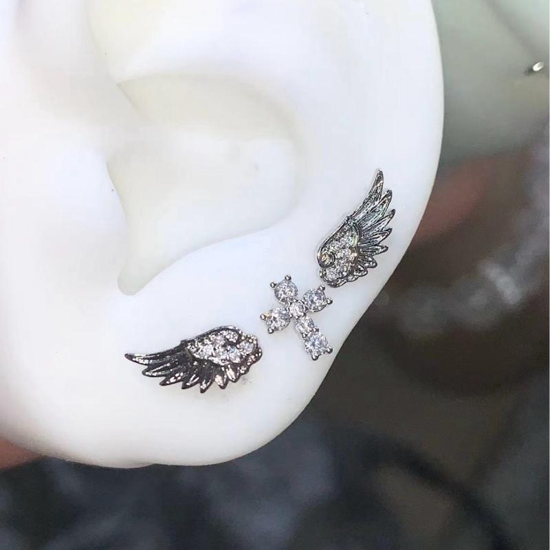 Luxury Lifestyle Jewelry - Melek Kanatları Çapraz Küpeler Lüks Vintage