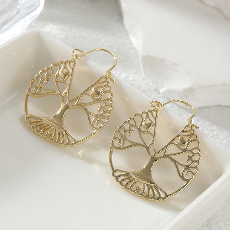 Luxury Lifestyle Jewelry - Lüks Retro Tarzı Oymalı Hayat Ağacı