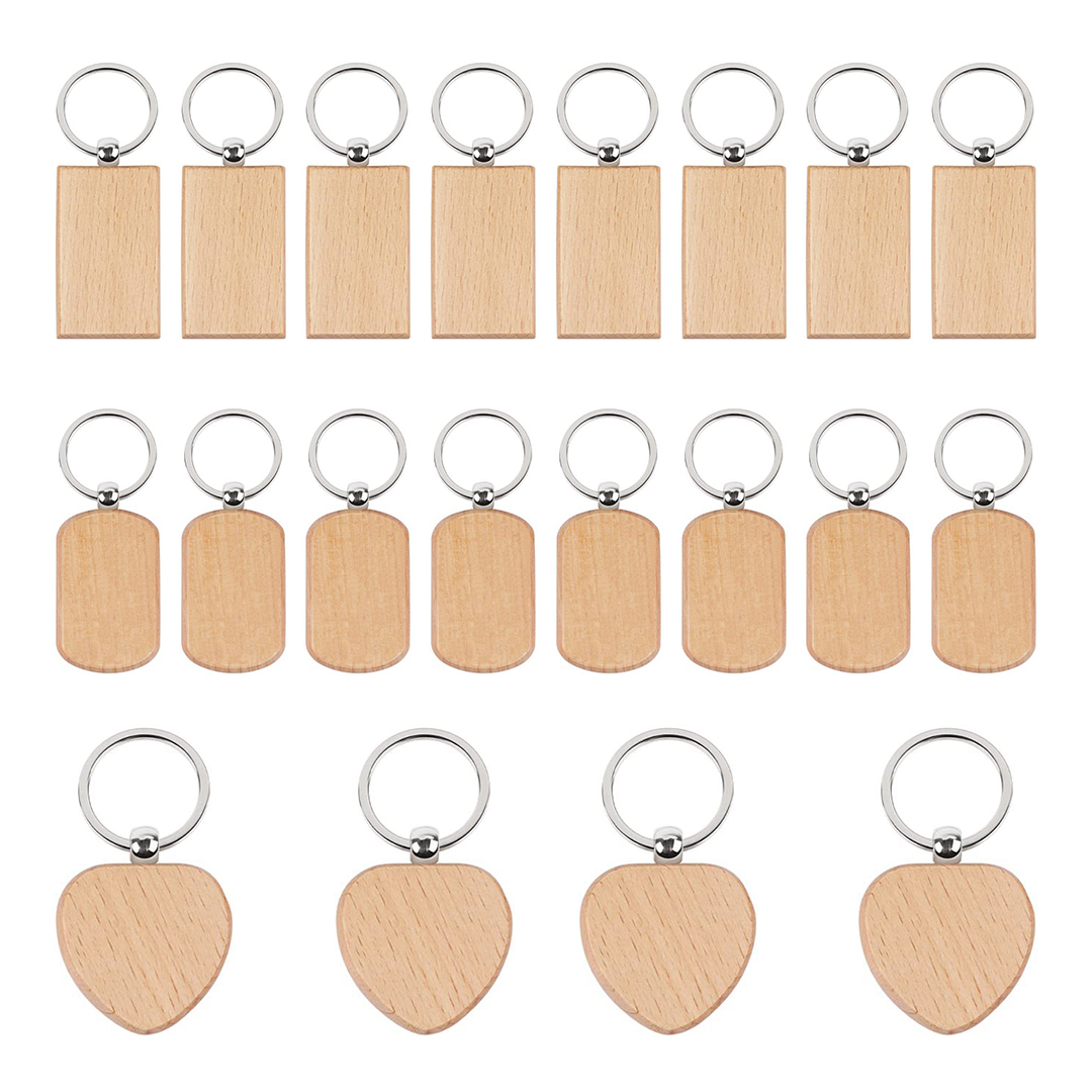 20 Adet İşlenmemiş Ahşap Anaht - Personalized Engraved Gift incelemesi ve fiyatı