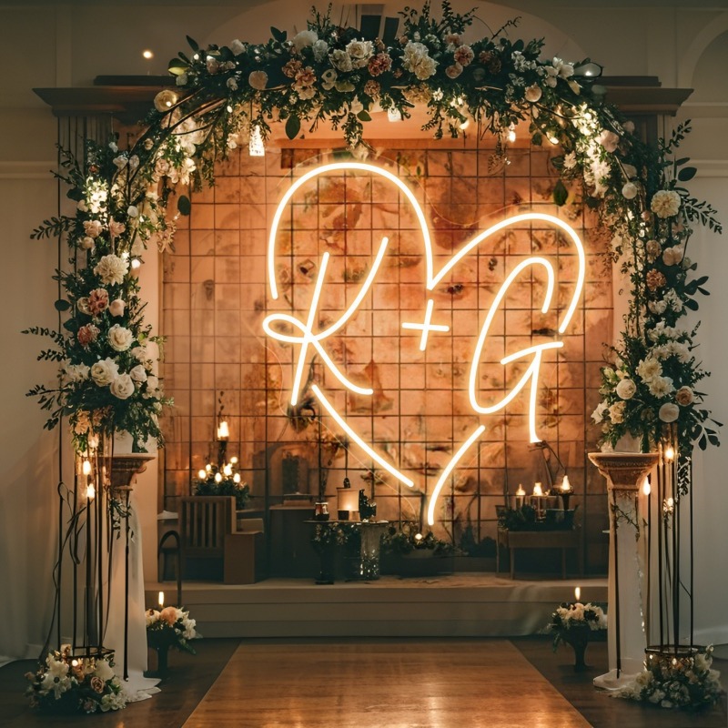 Özel Harfleri Kalp LED Neon Bu - Personalized Engraved Gift incelemesi ve fiyatı
